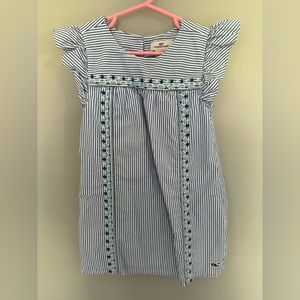 Toddler Girl Blue and White Vineyard Vines Dress